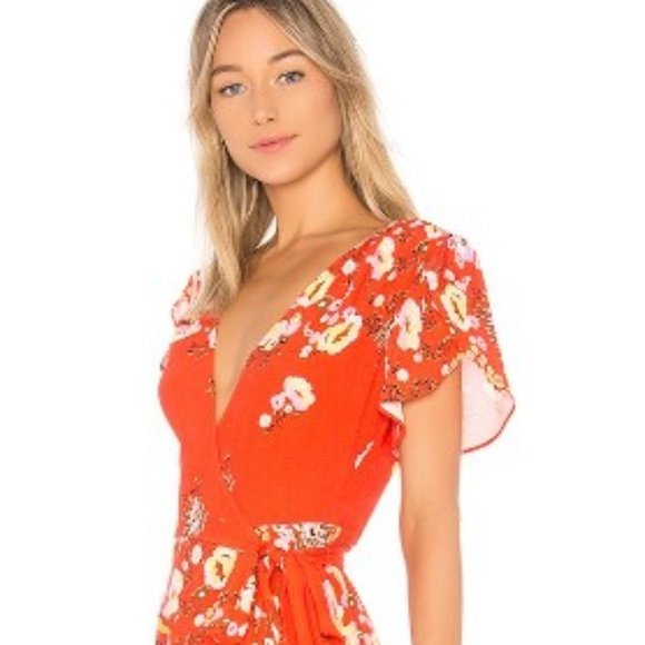 Free People - Gorgeous Jess Wrap Maxi Dress, XS - Picture 3 of 8